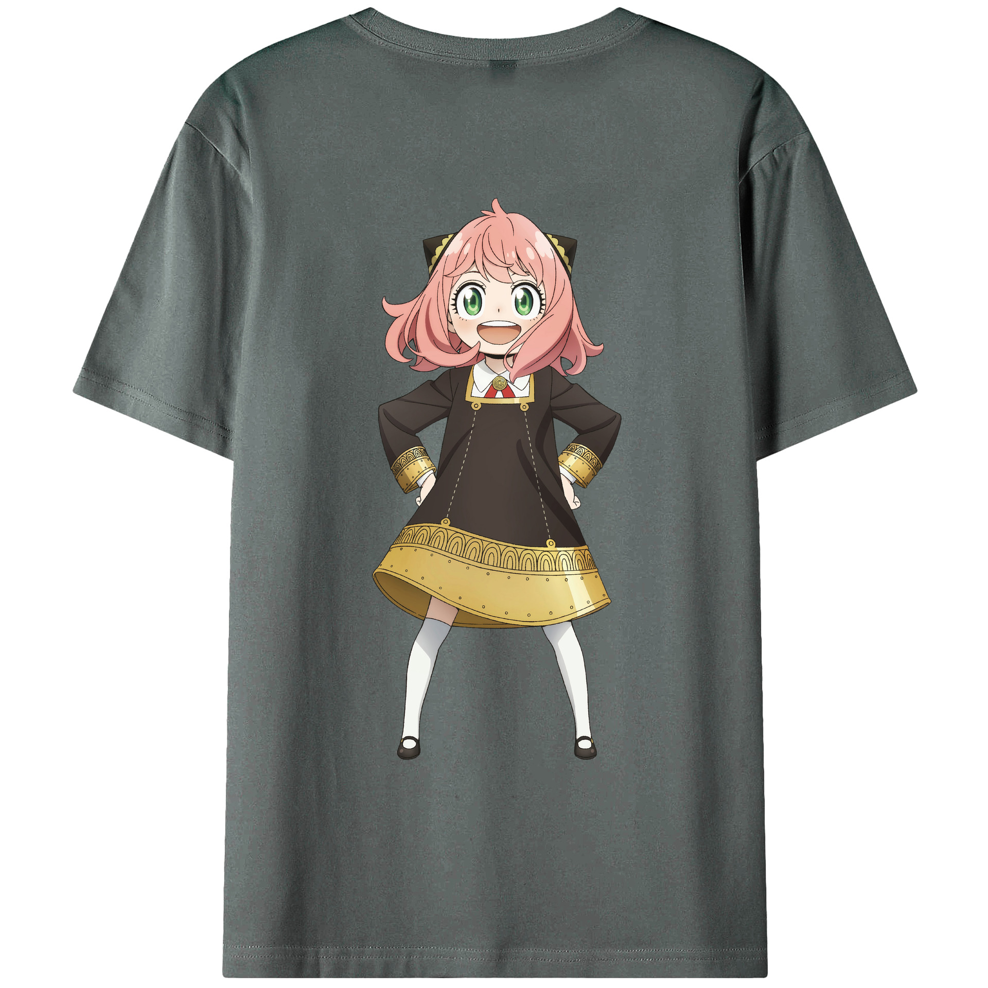 （画像用） SPY×FAMILY间谍家家酒 綿100％ メンズ半袖Tシャツ（バックプリント） 通気性